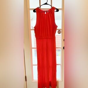 Old Navy Red/Orange Maxi Dress